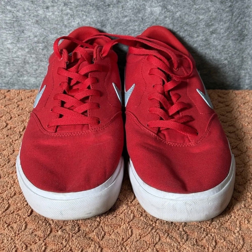 Nike SB Charge Men 14 Skate Shoes Canvas Red Solid CD6279-602